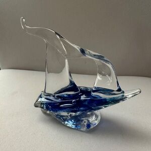 Beautiful Glass Sailboat on Water